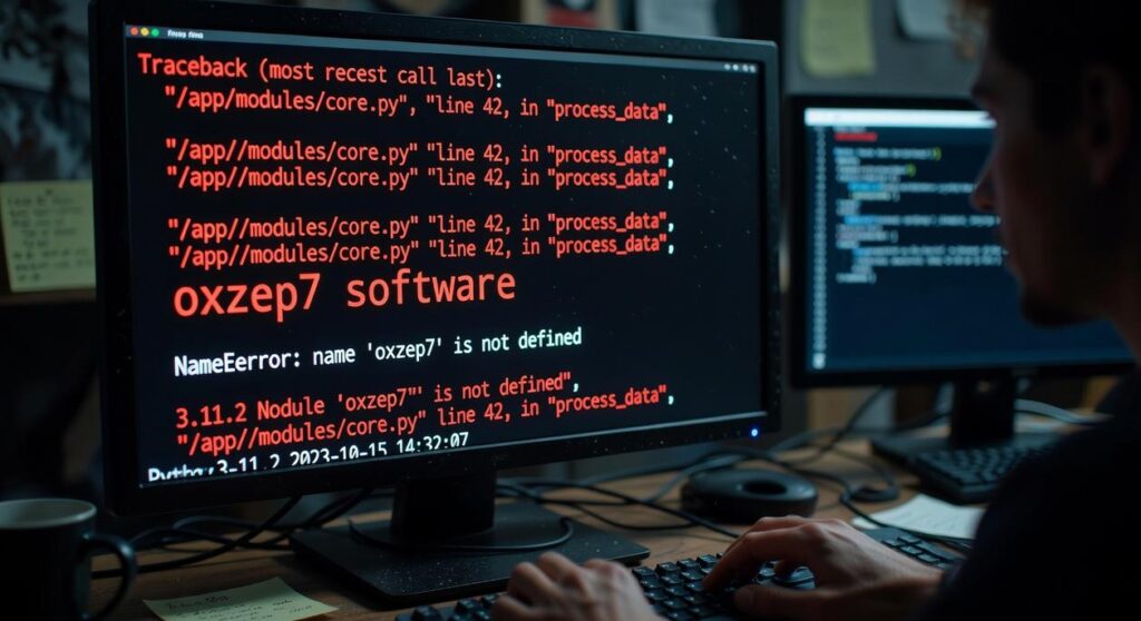 python error oxzep7 software